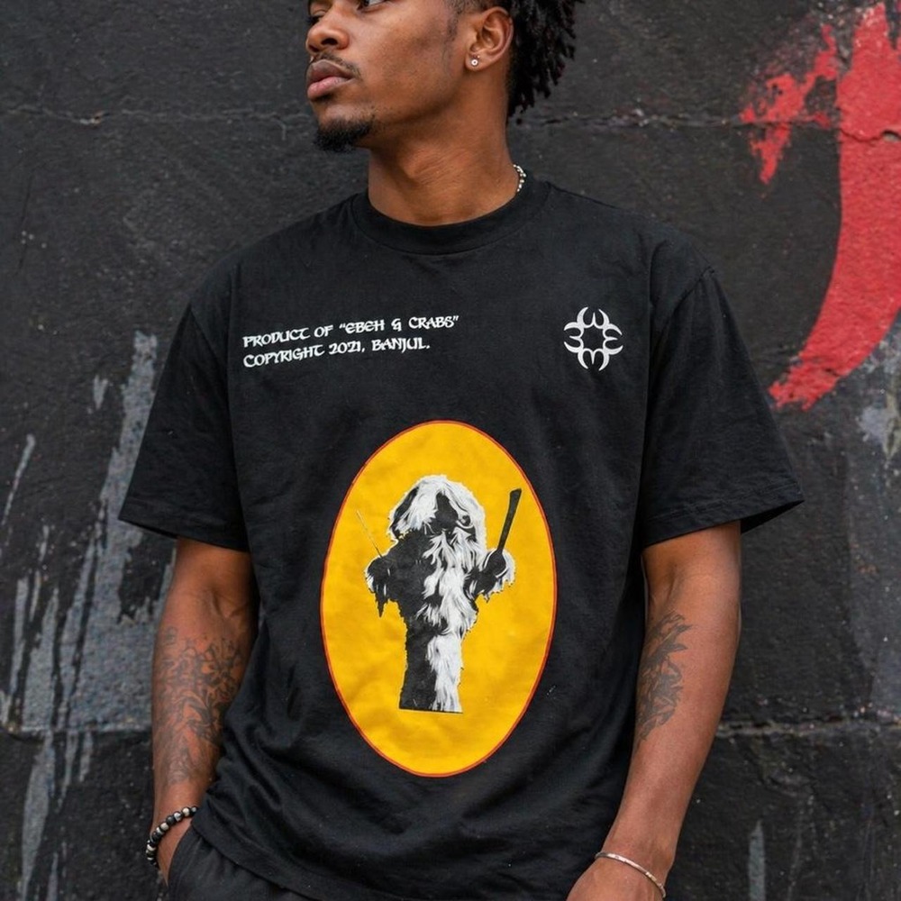 Black graphic tee